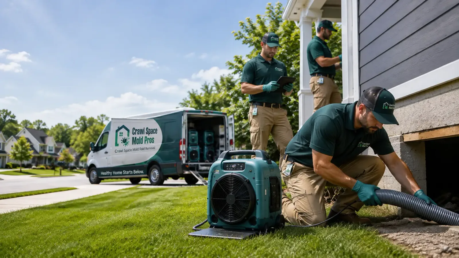 Crawl Space Mold Removal in Underwood, WA
